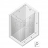 NEW TRENDY Kabina prysznicowa NEW SOLEO PLUS drzwi łamane 100x70x195 K-0619/K-0620